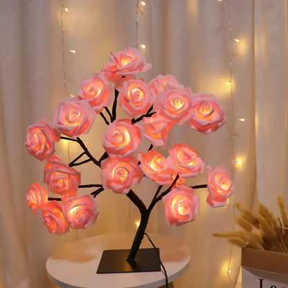 USB Rose Tree Light 3D Floral Lamp for Christmas, Wedding or Bedroom