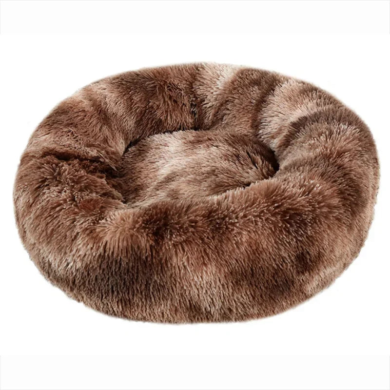 Round Pet Bed for Dogs and Cats Soft Plush