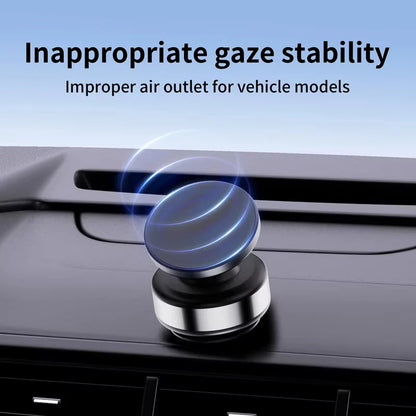 Double-Sided Magnetic Phone Holder with Suction Cup and 360° Rotation