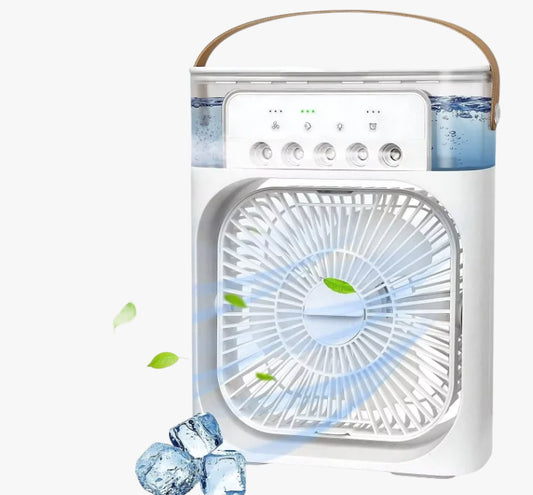 Portable 3-in-1 Air Cooler with LED Night Light and Humidifier