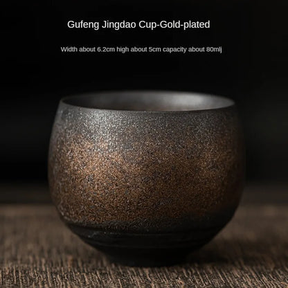 Japanese Style Handmade Stoneware Tea Cup – Ceramic Single Cup