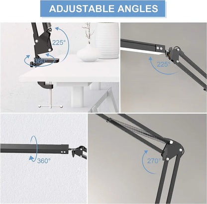 Adjustable Dimmable LED Reading Lamp with Memory Function