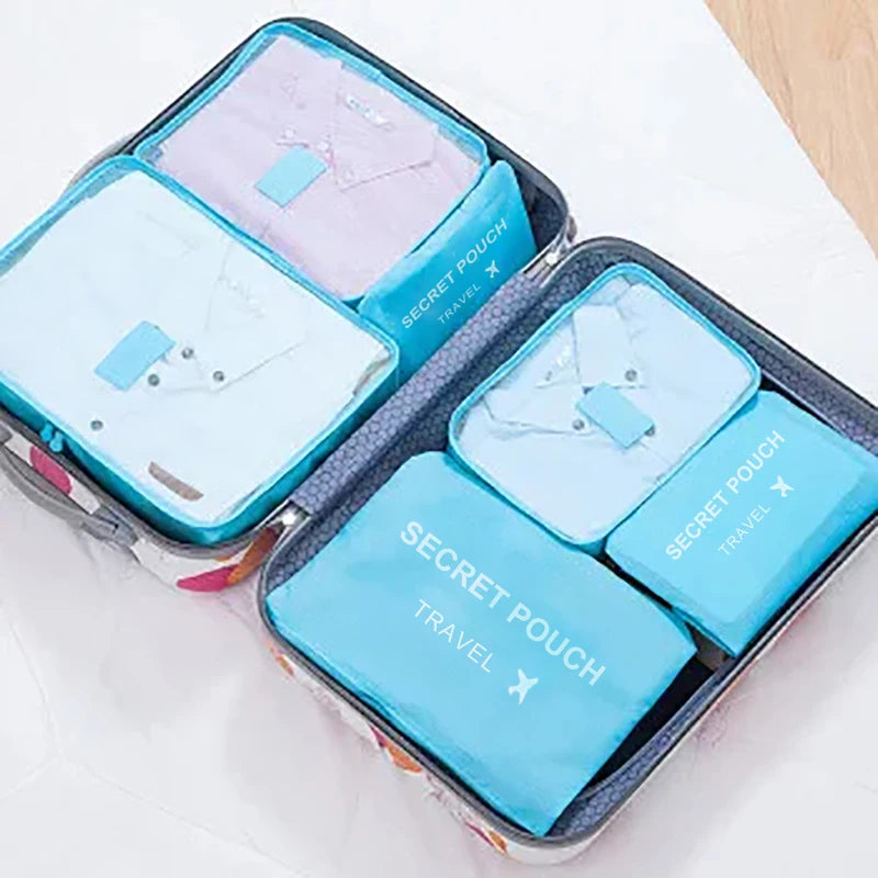 6 Pcs Travel Storage Bags for Clothes, Shoes and Toiletries