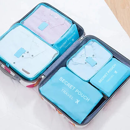 6 Pcs Travel Storage Bags for Clothes, Shoes and Toiletries