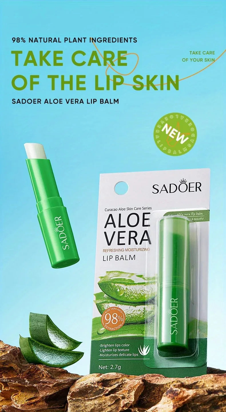 Lip Aloe Balm for Dry Lips Nourishing, Hydrating & Repairing Care