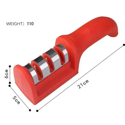 Multi-Purpose 3-Stage Knife Sharpener for Honing and Polishing