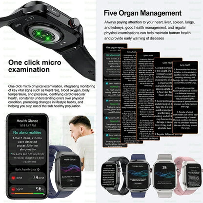 2.04" Smartwatch with Voice Calls, ECG & Full Health Monitoring