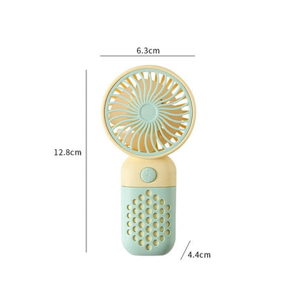 Mini Rechargeable Pocket Fan with Removable Blades and USB Charging