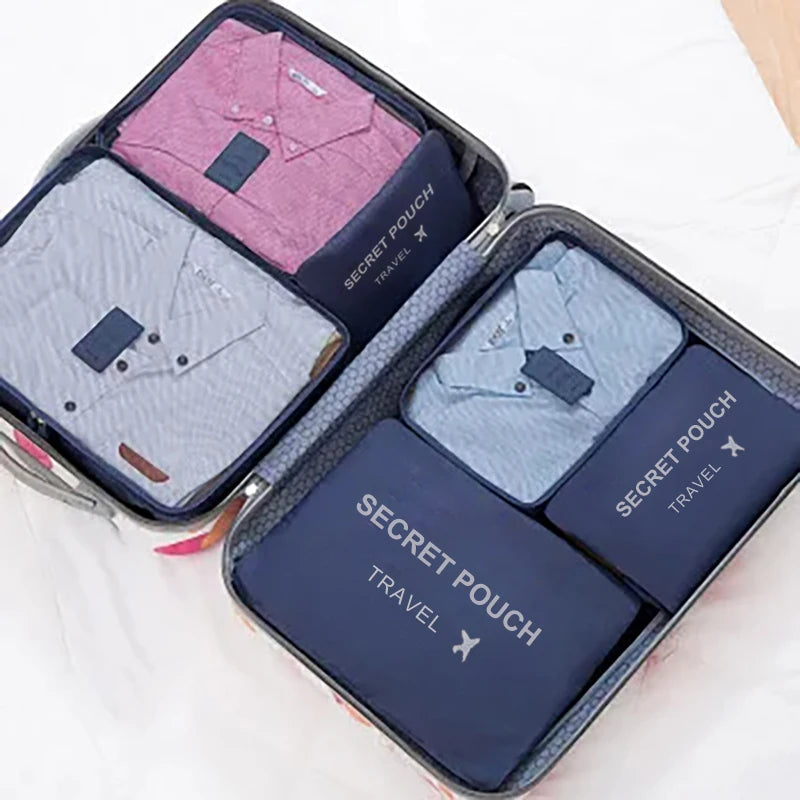 6 Pcs Travel Storage Bags for Clothes, Shoes and Toiletries