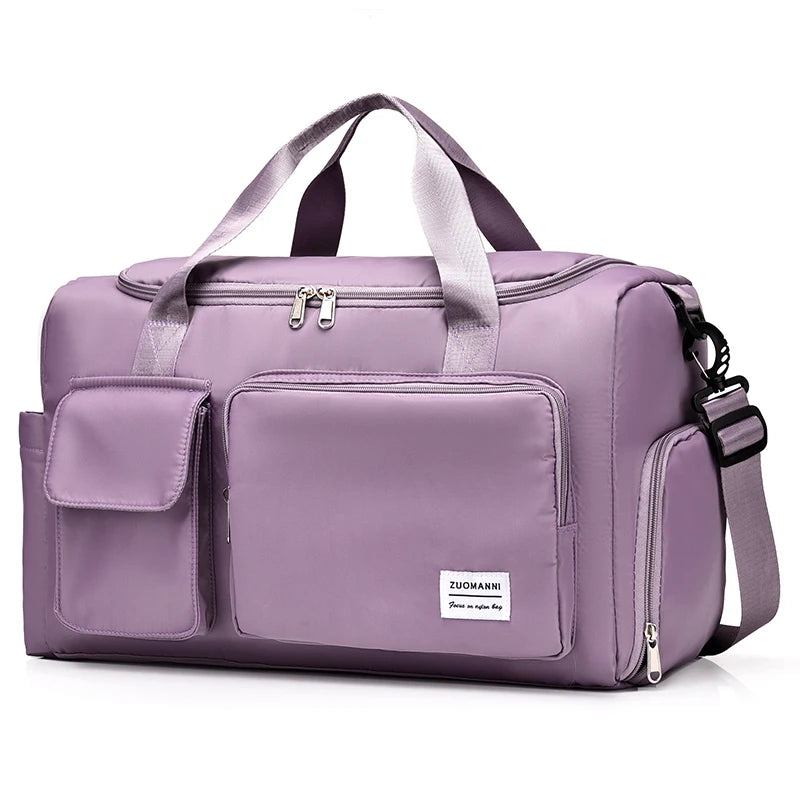 Lightweight Overnight Bag for Women with Dry-Wet Separation and 35L Capacity