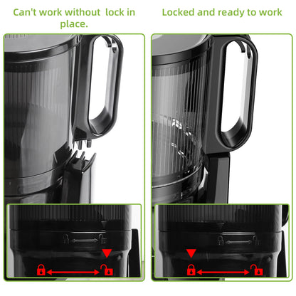 BioloMix Cold Press Juicer with 130mm Feed Chute and Triple Mesh Filtration