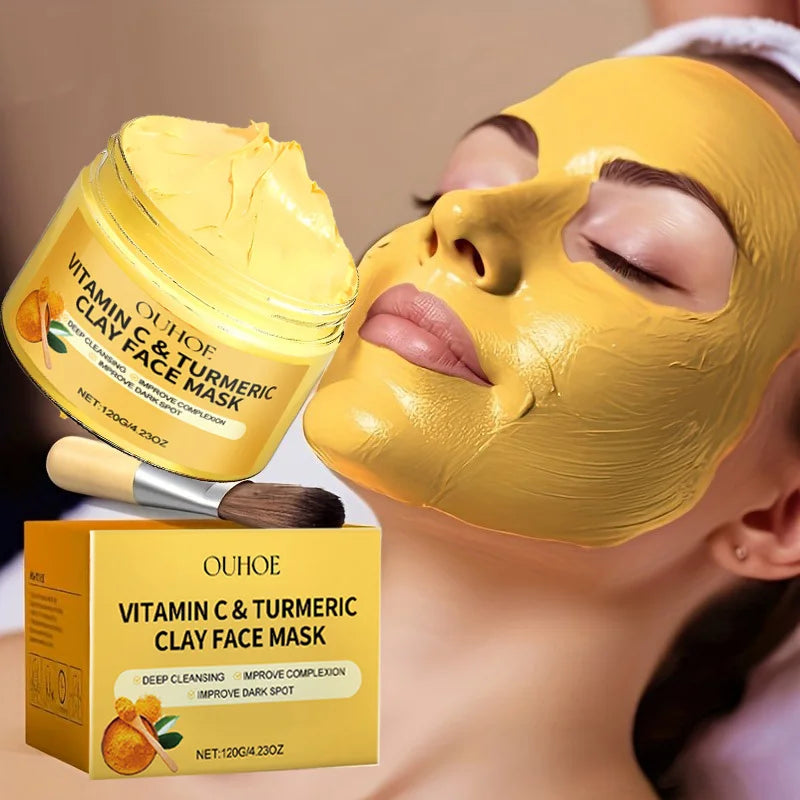 Vitamin C & Turmeric Exfoliating Facial Mask for Deep Pore Cleansing