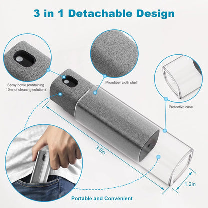 Screen Cleaning Kit with Spray and Wipe for Laptop, Phone and TV