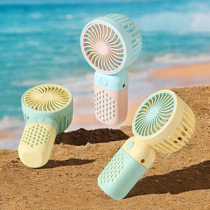 Mini Rechargeable Pocket Fan with Removable Blades and USB Charging