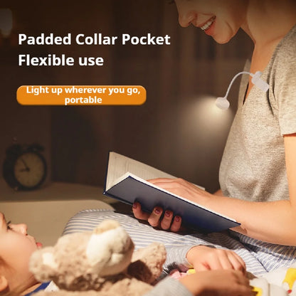 Portable Foldable Book Light for Bedtime Reading with 360° Gooseneck