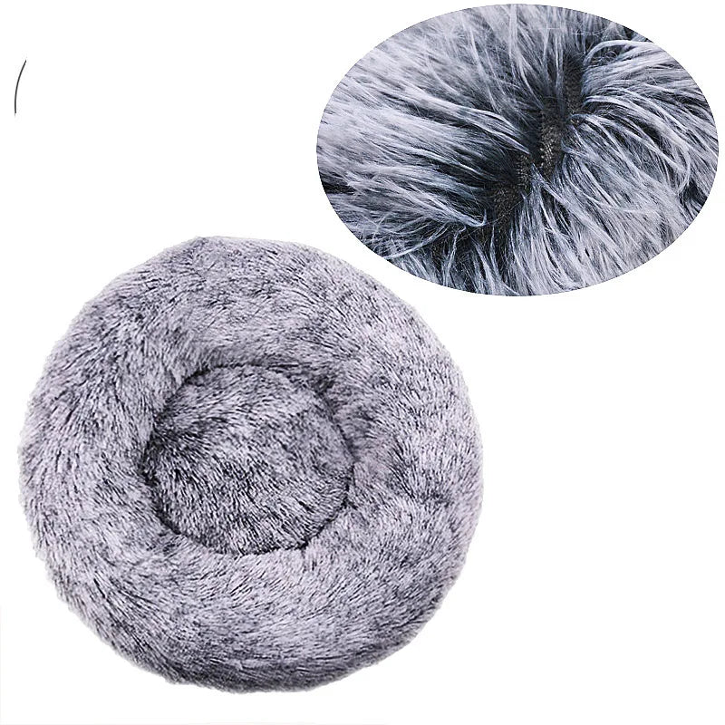 Round Pet Bed for Dogs and Cats Soft Plush