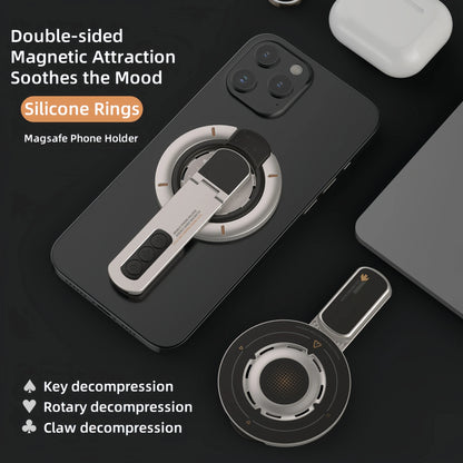 Magnetic Decompression Phone Stand with 360° Rotation for All Devices