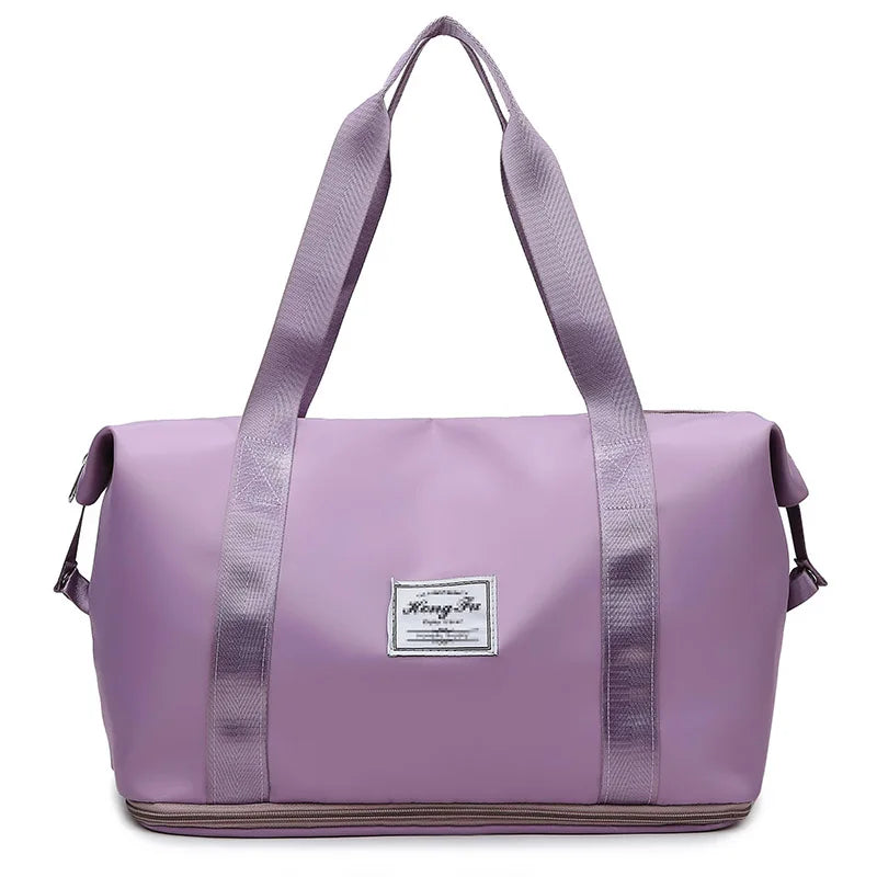 Waterproof Nylon Gym and Travel Tote Bag with Large Capacity