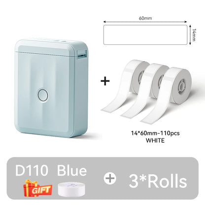 Portable NIIMBOT D110 Label Maker with Tape and App Support