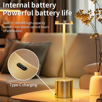 Classic LED Desk Lamp with 3 Colour Modes and Rechargeable Battery