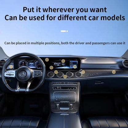 Double-Sided Magnetic Phone Holder with Suction Cup and 360° Rotation