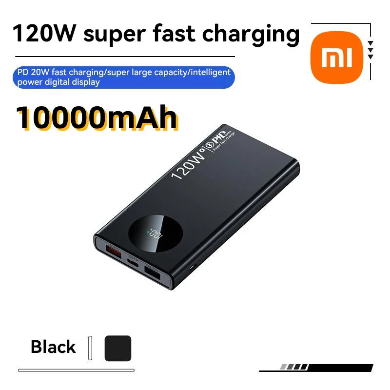 120W 50000mAh Portable Power Bank with Super Fast Charging and LED Display