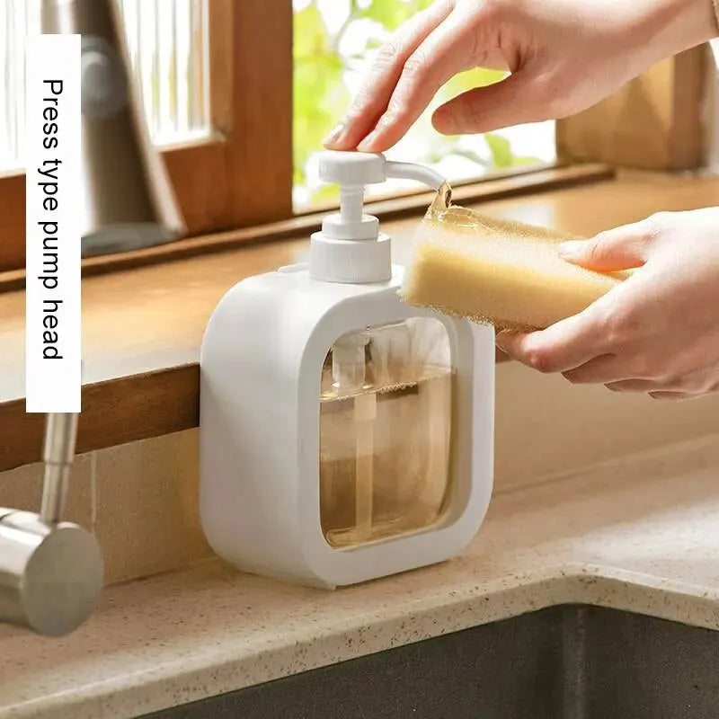 Transparent Pump Bottle with Detachable Shell for Easy Cleaning