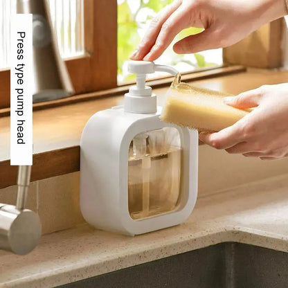 Transparent Pump Bottle with Detachable Shell for Easy Cleaning