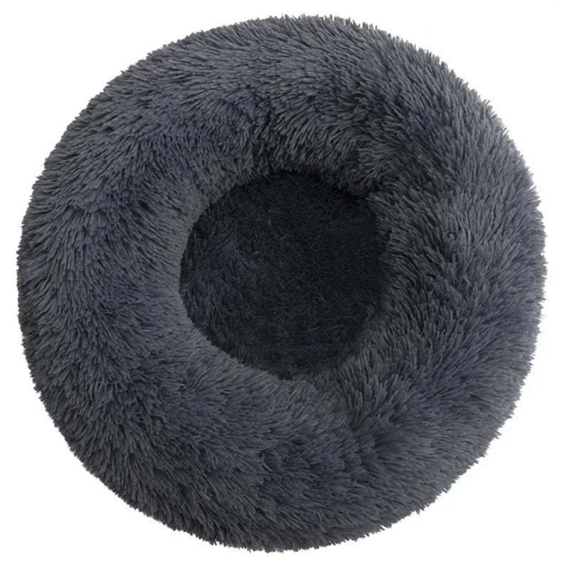 Round Pet Bed for Dogs and Cats Soft Plush