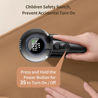 Electric Lint Remover with 3 Speeds and Large 6-Leaf Blades