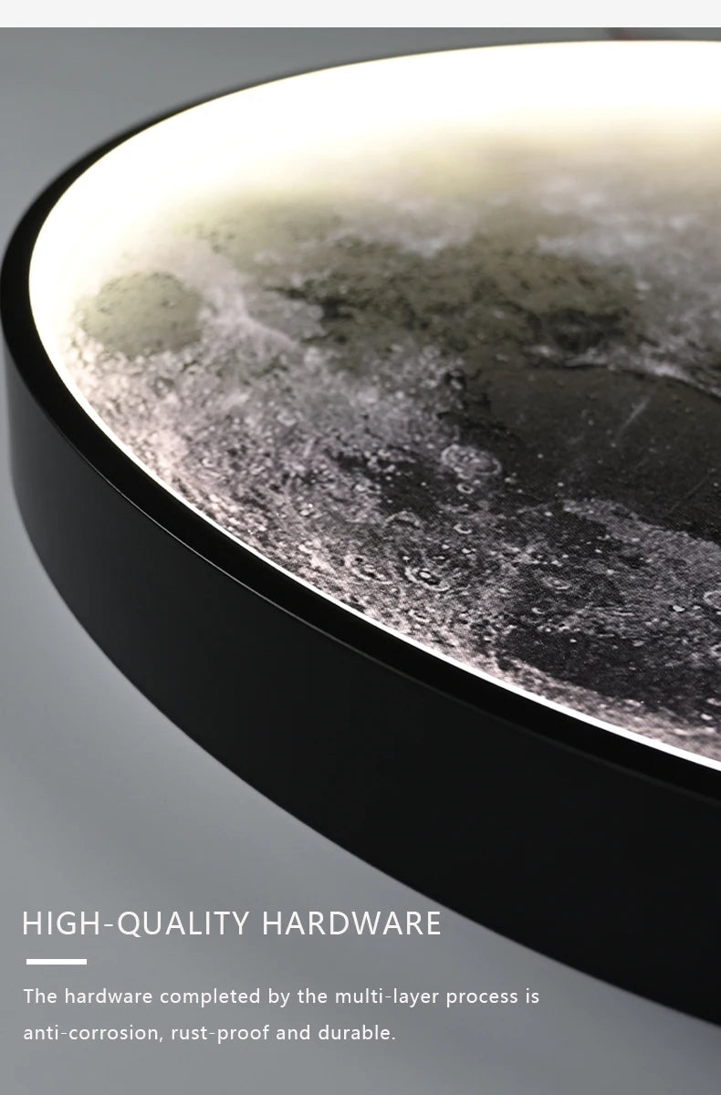 Modern 3D Moon Mural Wall Lamp Dimmable LED Light forHome Interiors