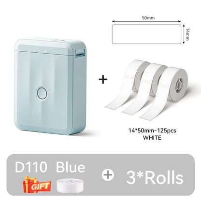 Portable NIIMBOT D110 Label Maker with Tape and App Support