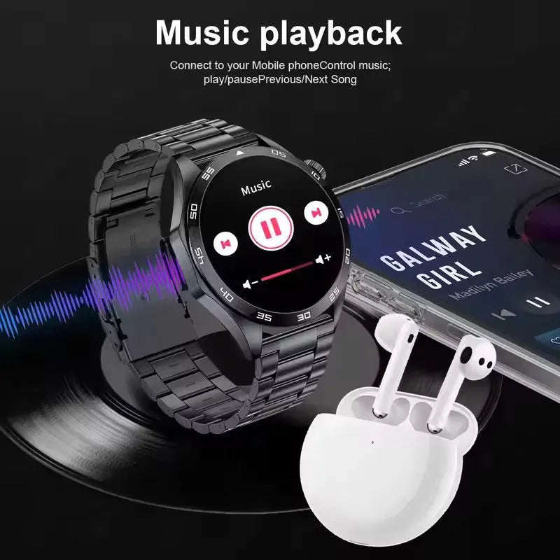 Smart Watch with 1.52" AMOLED Screen, Wireless Charging and Fitness Tracking