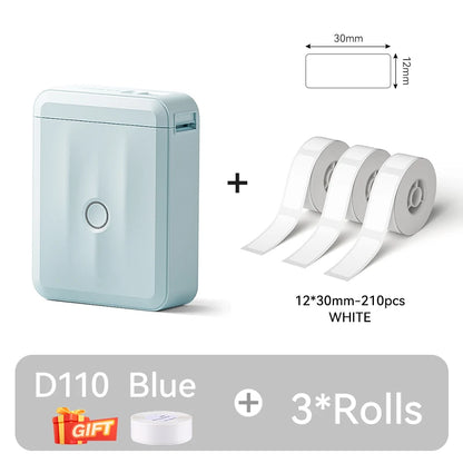 Portable NIIMBOT D110 Label Maker with Tape and App Support