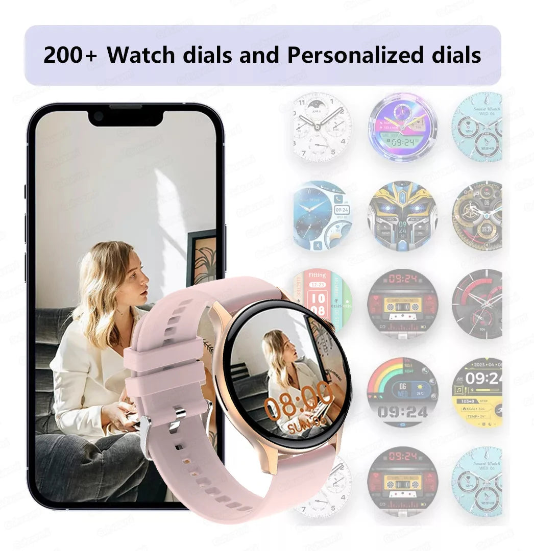 Women’s Sports Smartwatch with 1.43 in AMOLED Screen and Wellness Features