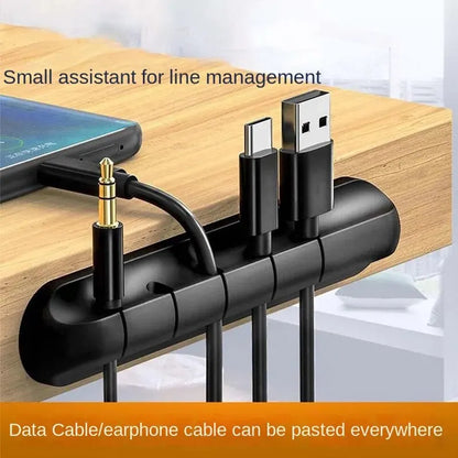 Multi-Slot Cord Manager for USB, Headset and Power Cables