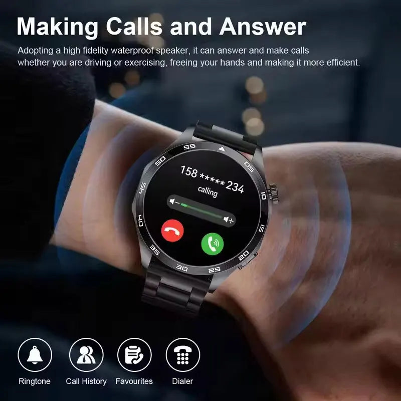 Smart Watch with 1.52" AMOLED Screen, Wireless Charging and Fitness Tracking