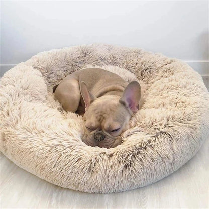 Round Pet Bed for Dogs and Cats Soft Plush