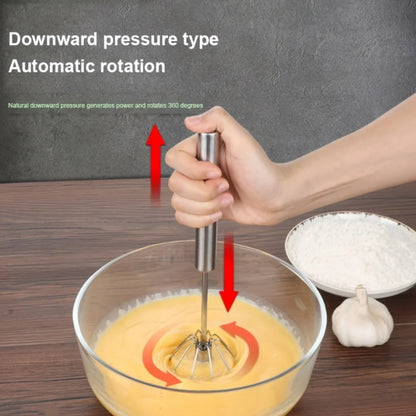 Stainless Steel Semi-Automatic Egg Beater for Easy Mixing and Whisking