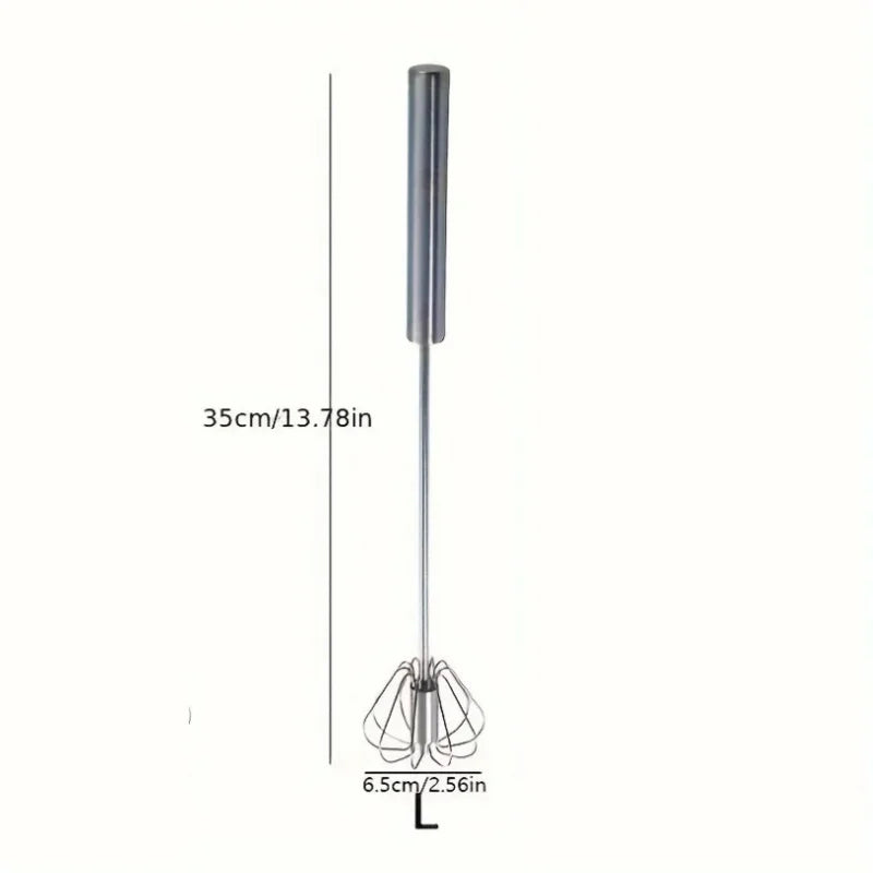 Stainless Steel Semi-Automatic Egg Beater for Easy Mixing and Whisking