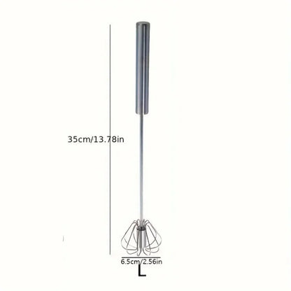 Stainless Steel Semi-Automatic Egg Beater for Easy Mixing and Whisking