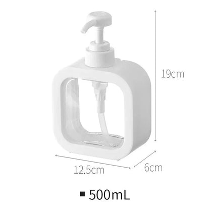 Transparent Pump Bottle with Detachable Shell for Easy Cleaning