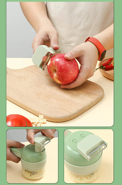 Wireless Food Cutter Set for Vegetables, Fruits and Meat – USB Rechargeable