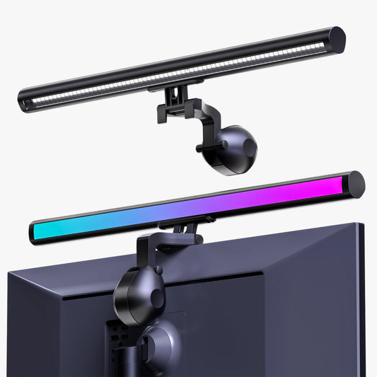 LED Monitor Light Bar Eye-Friendly Screen Lamp with RGB Backlight for Gaming & Work