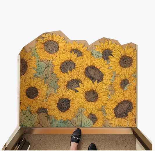 Large Non-Slip PVC Leather Door Mat Waterproof & Oil-Proof Entrance Rug