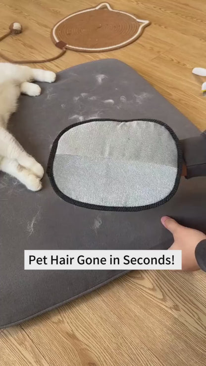 Pet Hair Remover Glove for Cats and Dogs with Grooming Brush