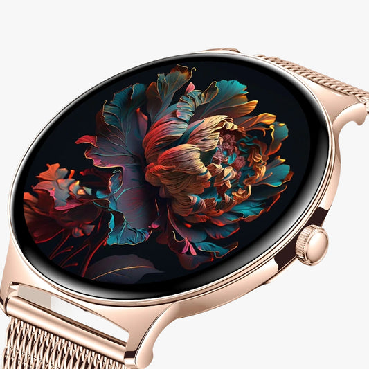 Fashion Slim Smartwatch for Women with Bluetooth 5.3, AMOLED Screen and Advanced Fitness Monitoring